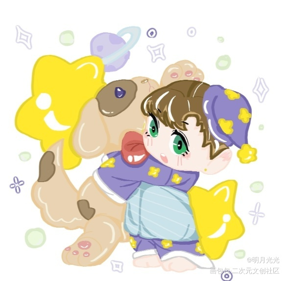 _针锋对决188男团顾青裴绘画作品