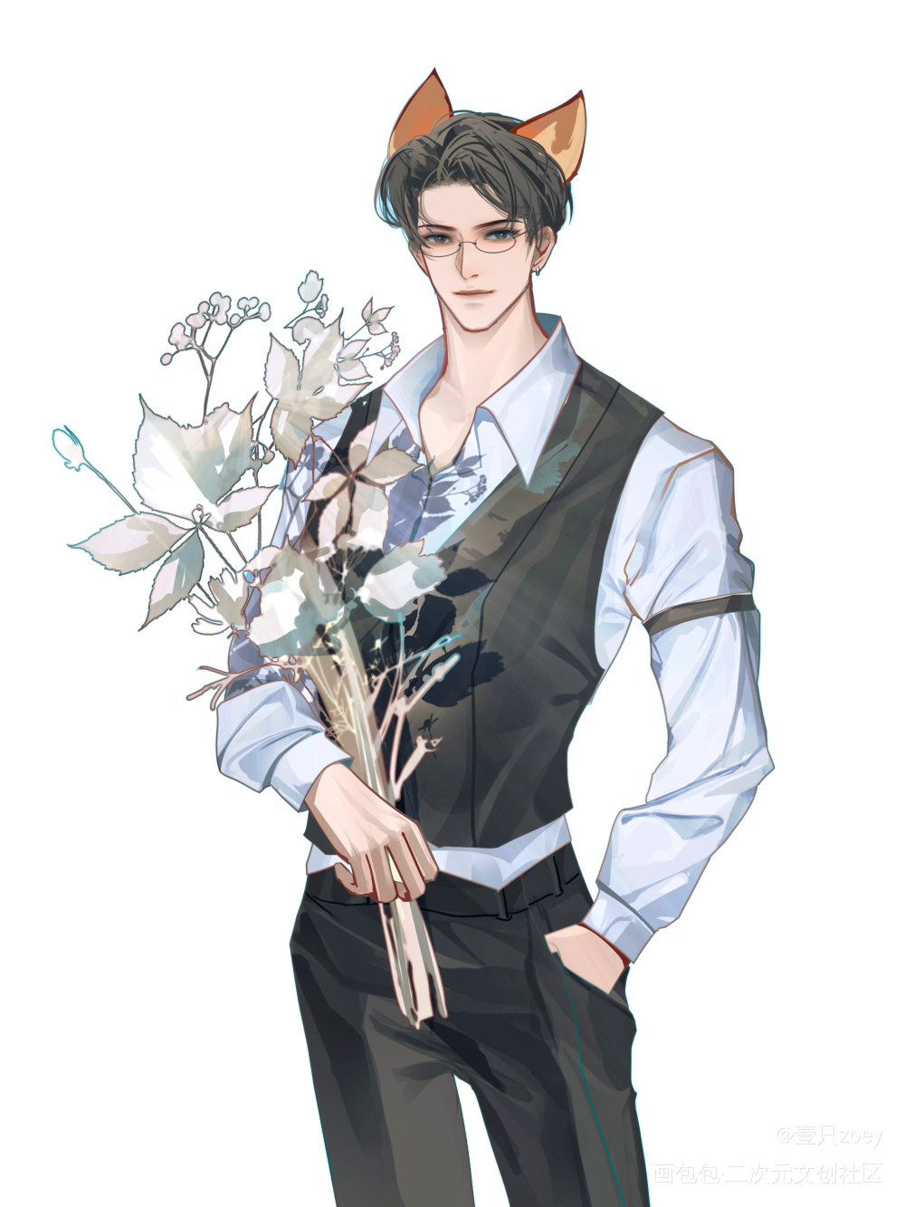_针锋对决188男团顾青裴绘画作品
