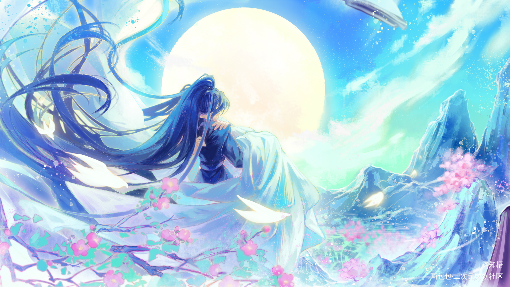 燃晚_二哈和他的白猫师尊燃晚墨燃楚晚宁古风我要上首推插画同人绘画作品