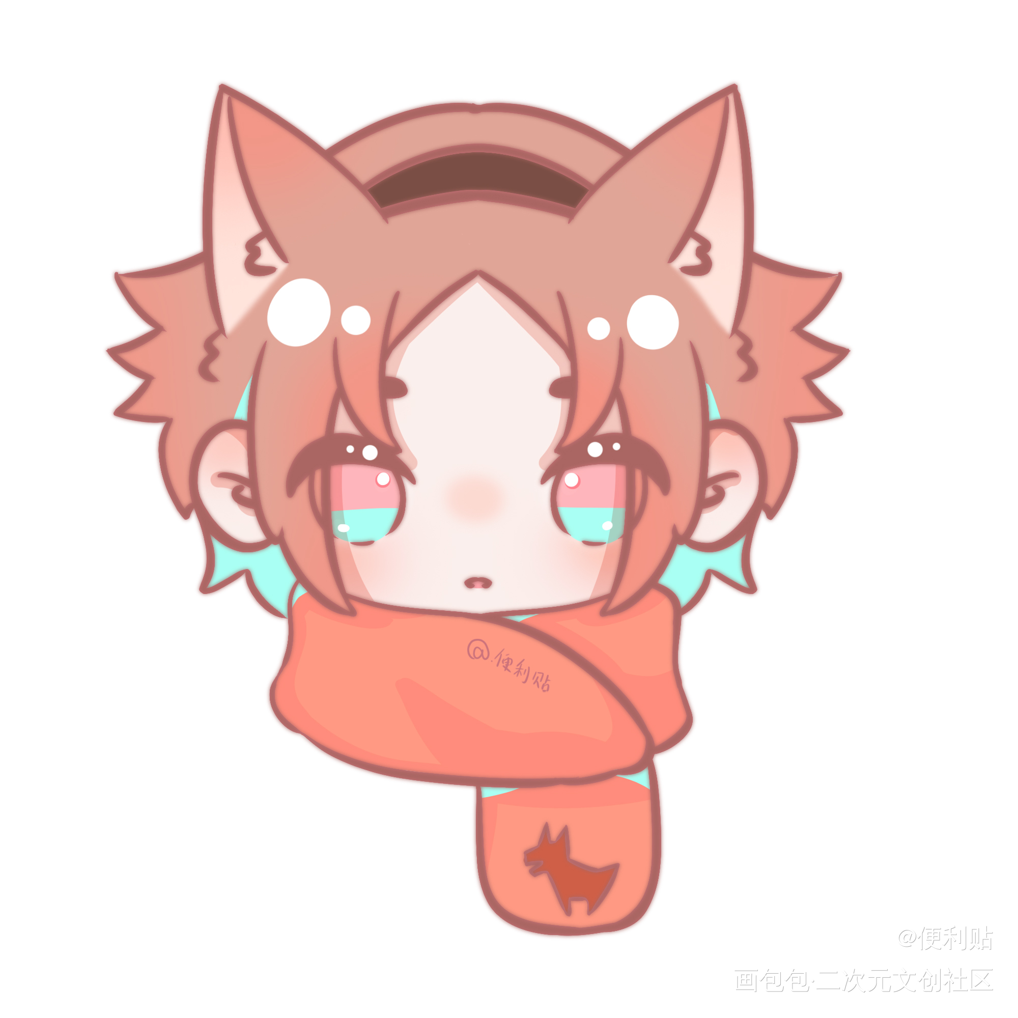 咪宝_平涂Q版luxiemmystarias绘画作品