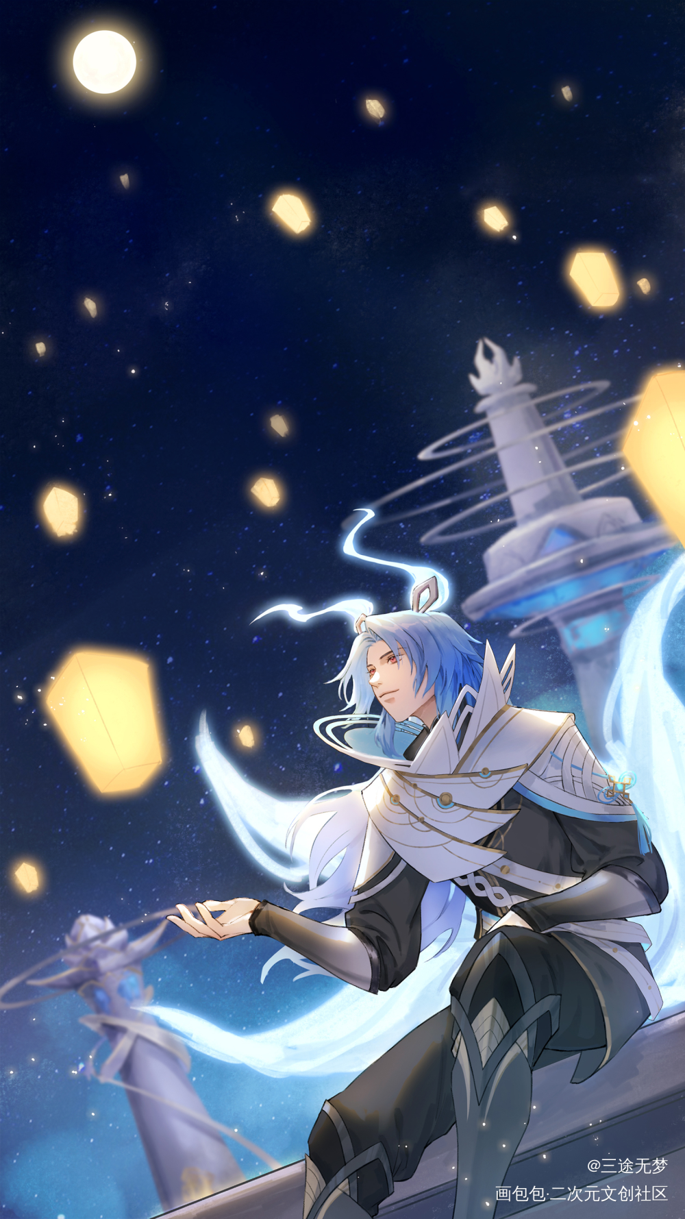 百里守约_王者荣耀百里守约插画同人壁纸绘画绘画作品