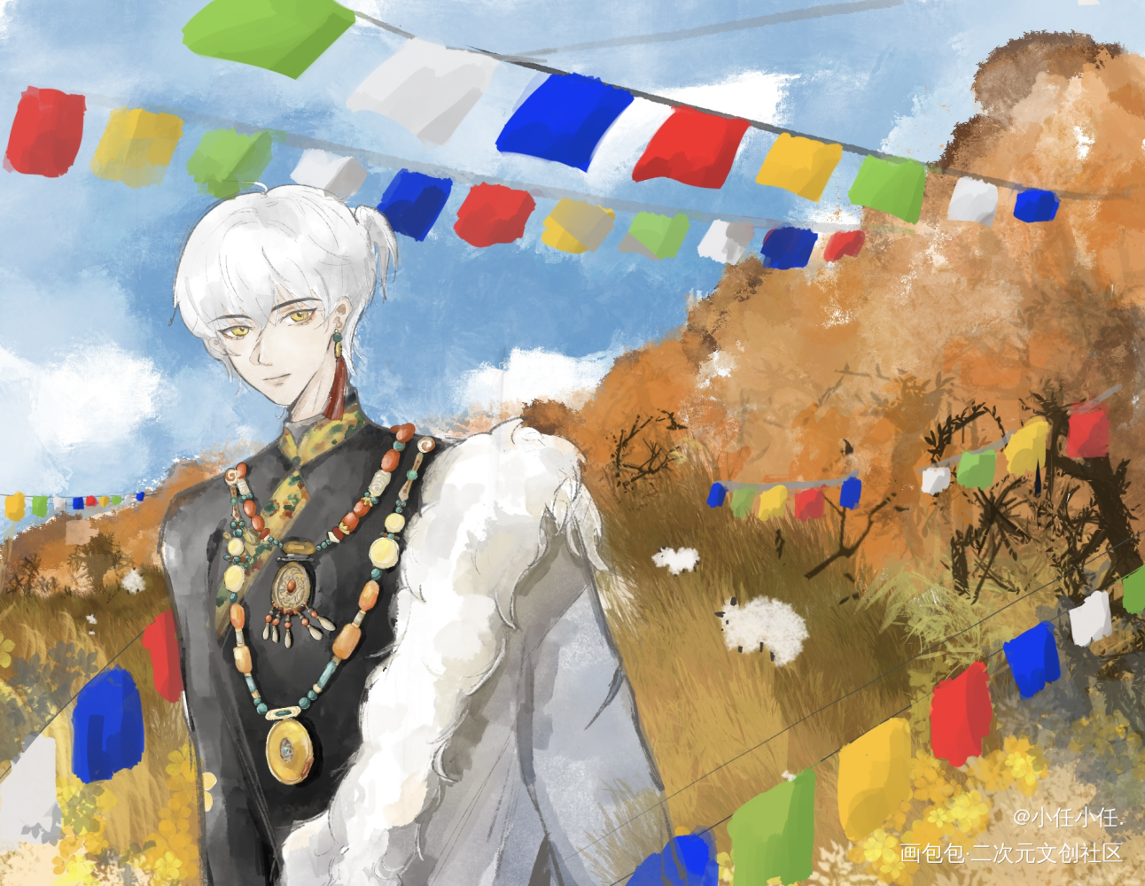 虽然但是🥹齐司礼_光与夜之恋齐司礼板绘涂乙女同人画渣procreate绘画原创绘画作品
