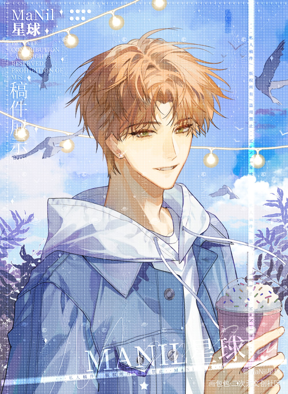 Forever-夏鸣星篇_光与夜之恋夏鸣星绘画作品