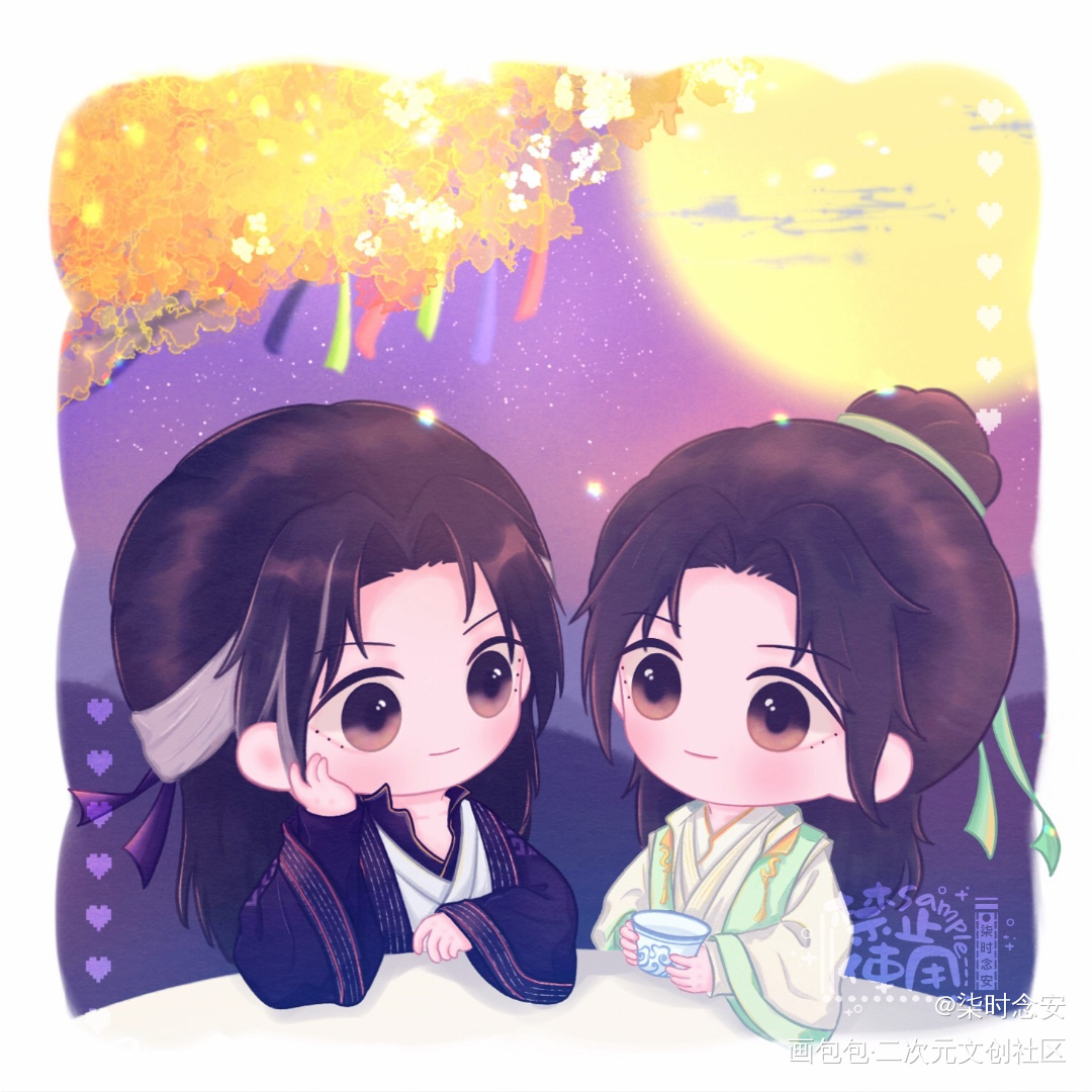 《千秋》_千秋晏无师沈峤晏沈沈峤晏无师Q版千秋梦溪石千秋广播剧梦溪石绘画作品