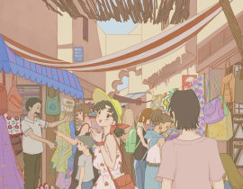 出游_绘画作品