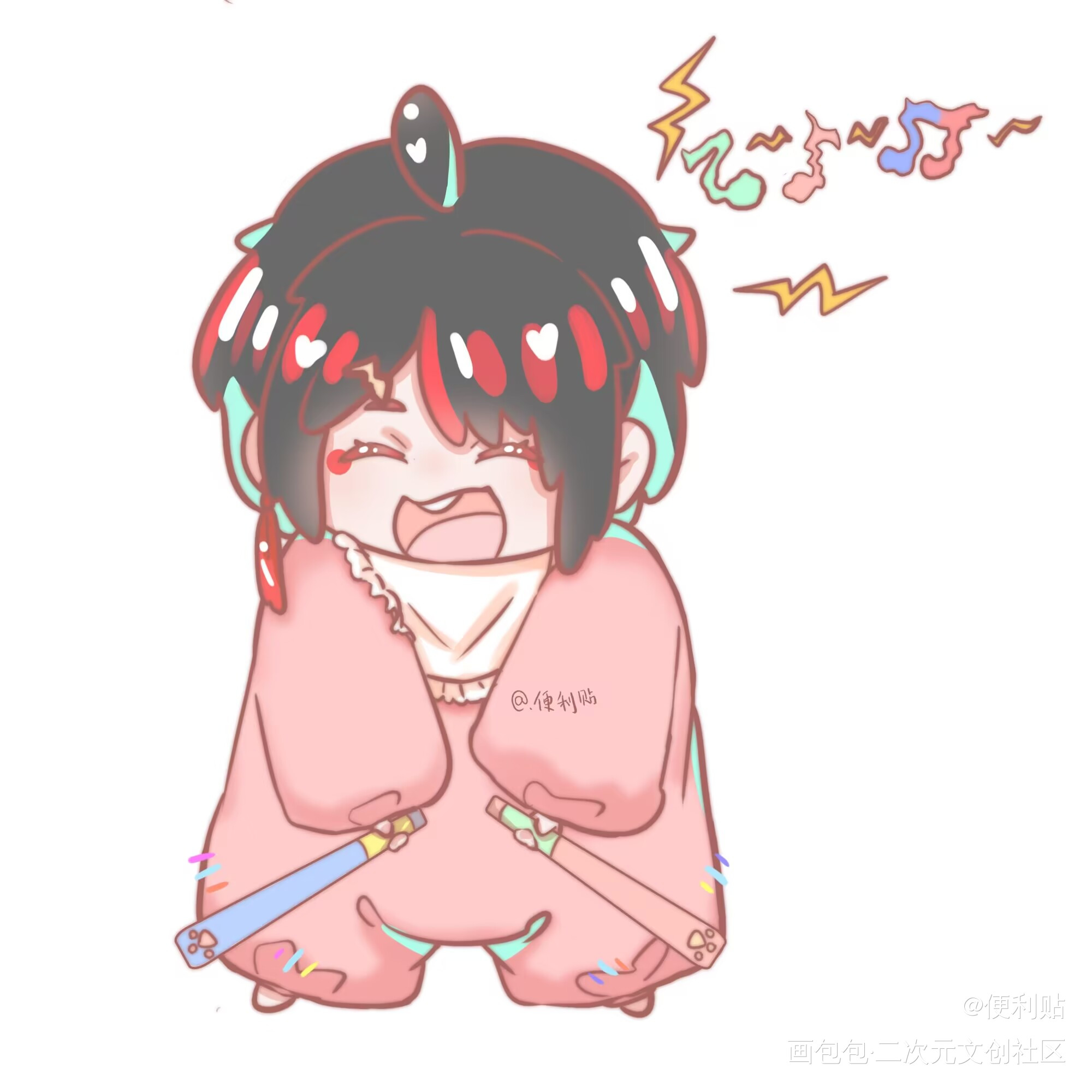 luxiem&shoto音乐派_shuyamino平涂Q版shotoluxiemikeevelandLucakaneshirovoxakumamystarias绘画作品