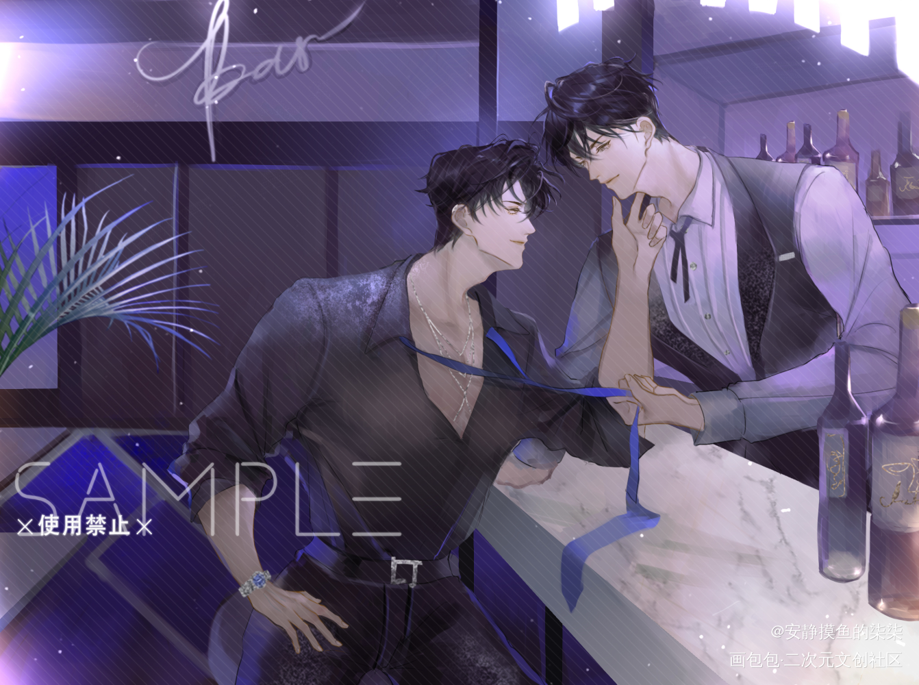 188-李简_你却爱着一个傻逼188男团李简绘画作品