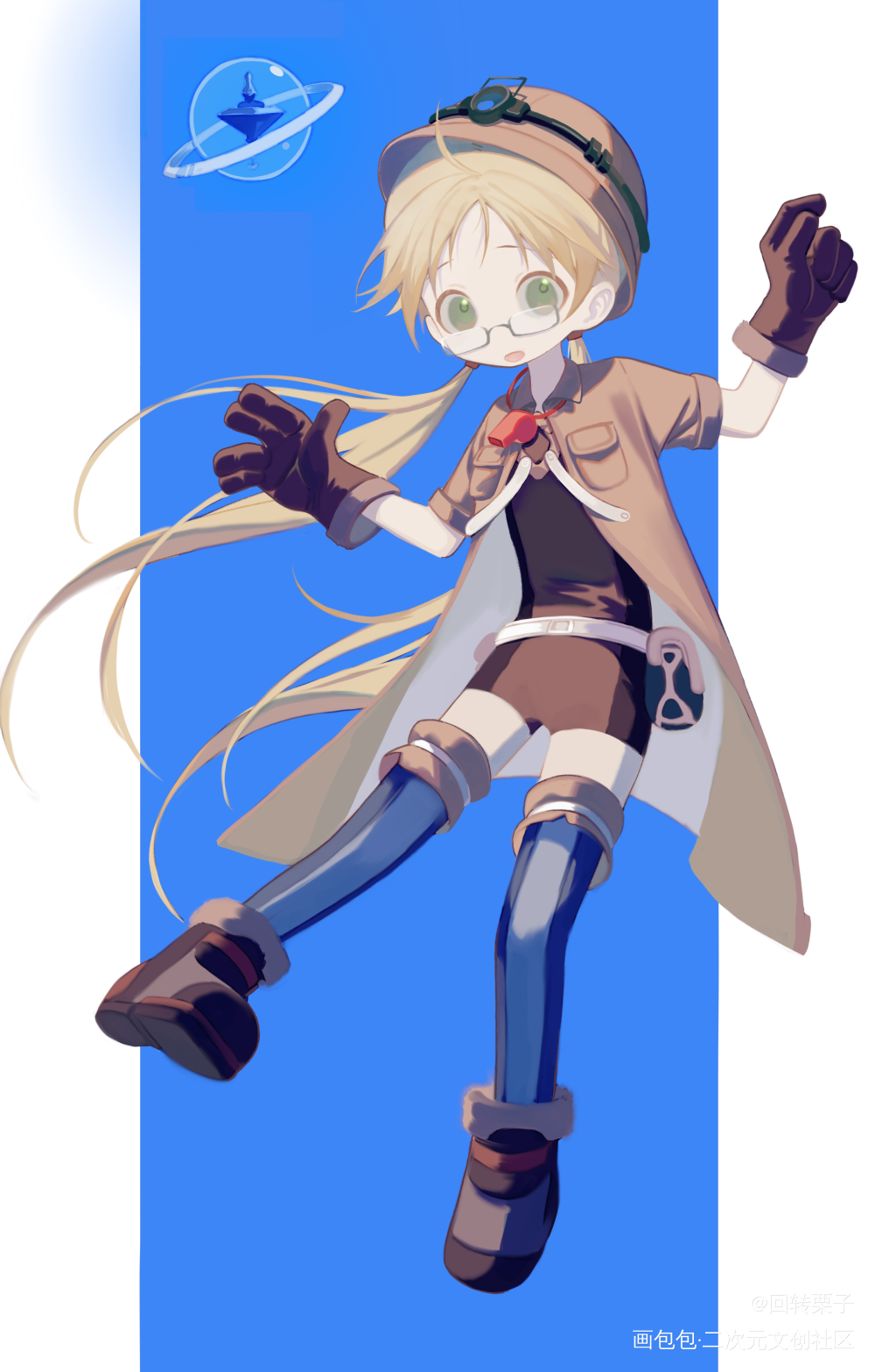 💙_厚涂日系莉可来自深渊绘画作品