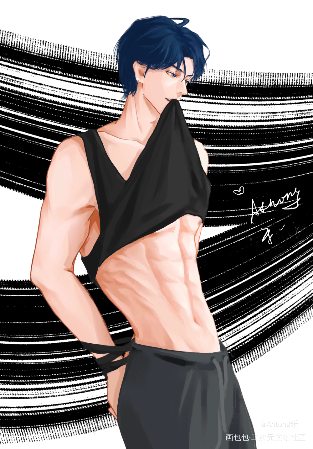 男高咻宝_职业替身188男团晏明修绘画作品
