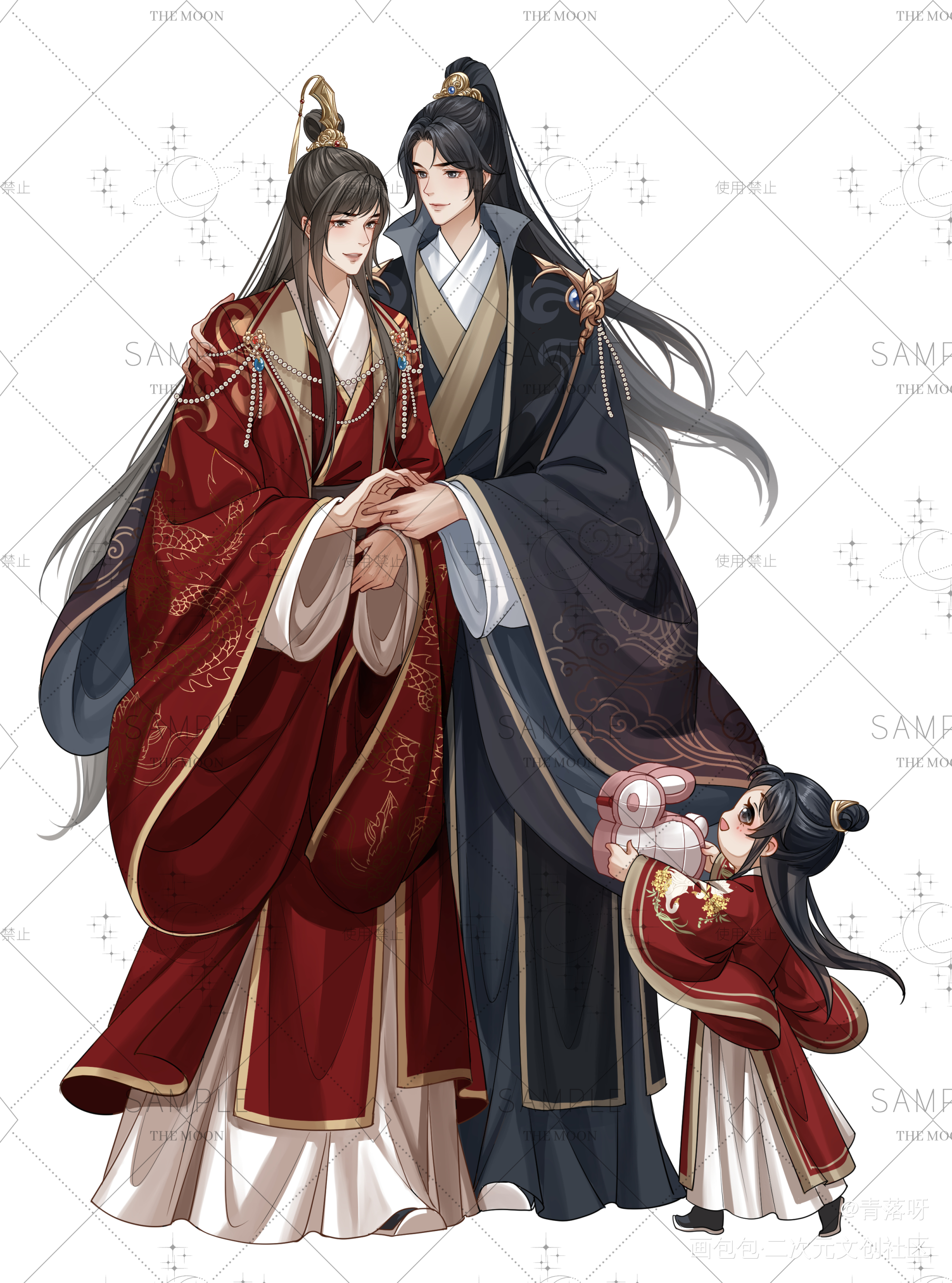 《江山许你》赠品立绘_江山许你立绘古风插画同人原创绘画作品