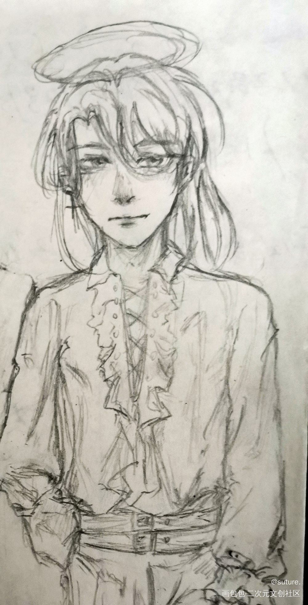摸个自设_摸鱼页oc绘画作品