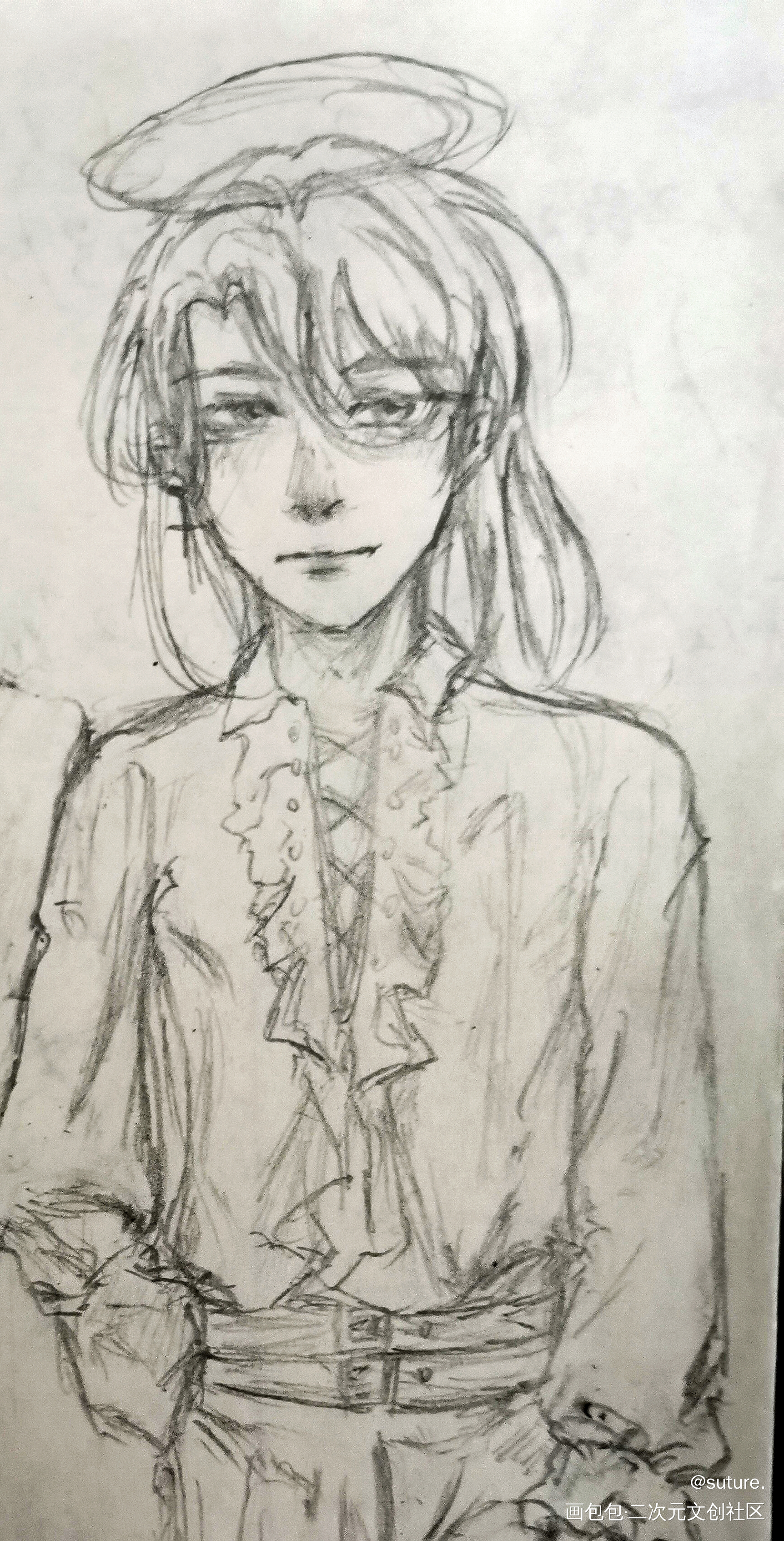 摸个自设_摸鱼页oc绘画作品