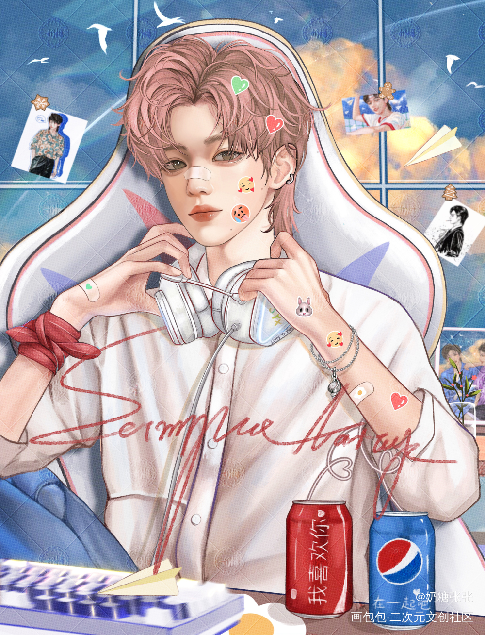 电竞男友/宋亚轩_宋亚轩procreate画画时代少年团绘画作品
