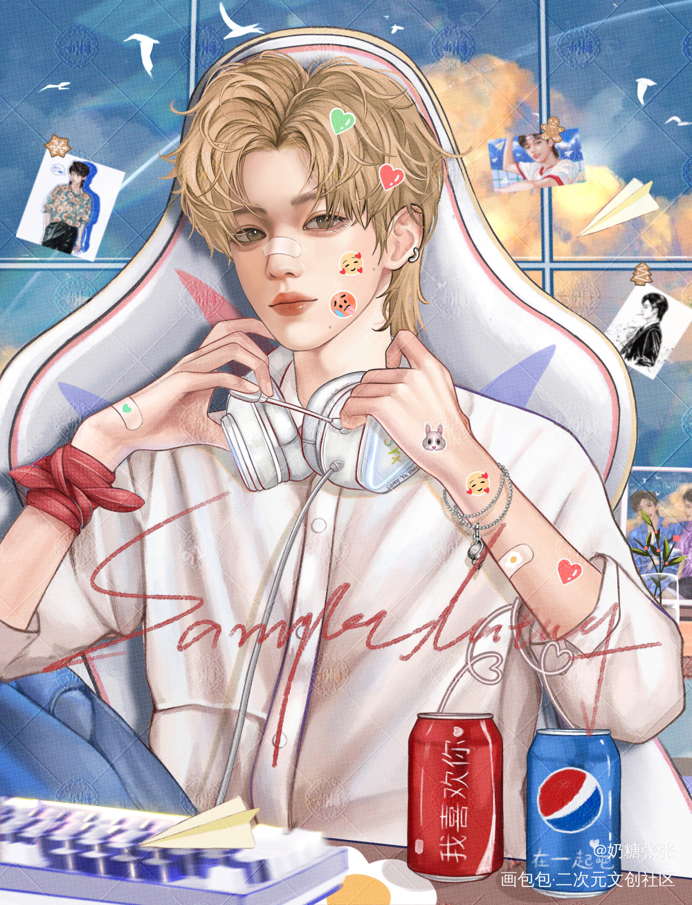 电竞男友/宋亚轩_宋亚轩procreate画画时代少年团绘画作品