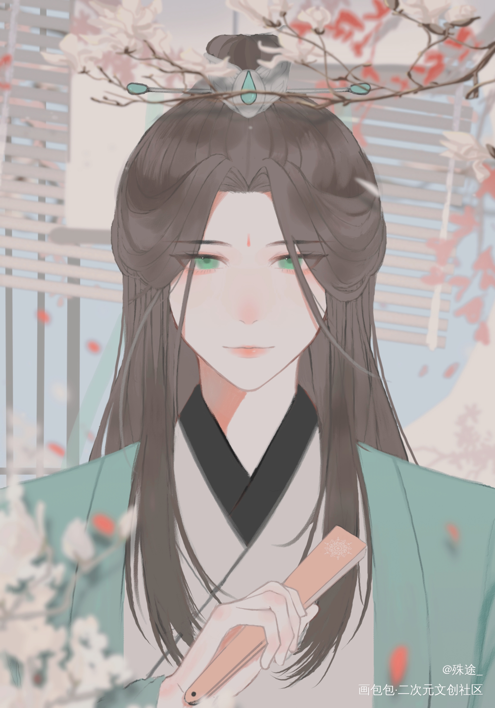 沈老师生辰快乐！_人渣反派自救系统冰秋板绘涂墨香铜臭板绘绘画绘画作品