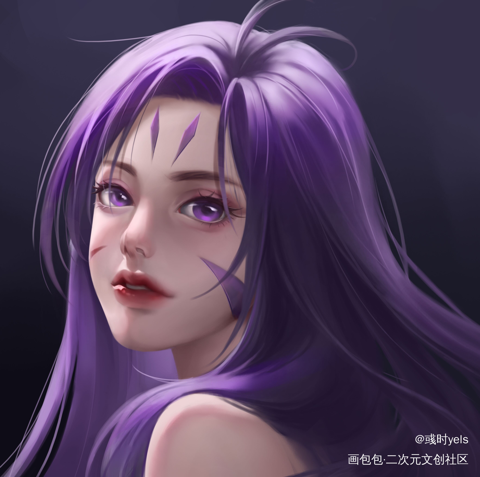一只卡莎，旧图新发_英雄联盟厚涂头像绘画绘画作品
