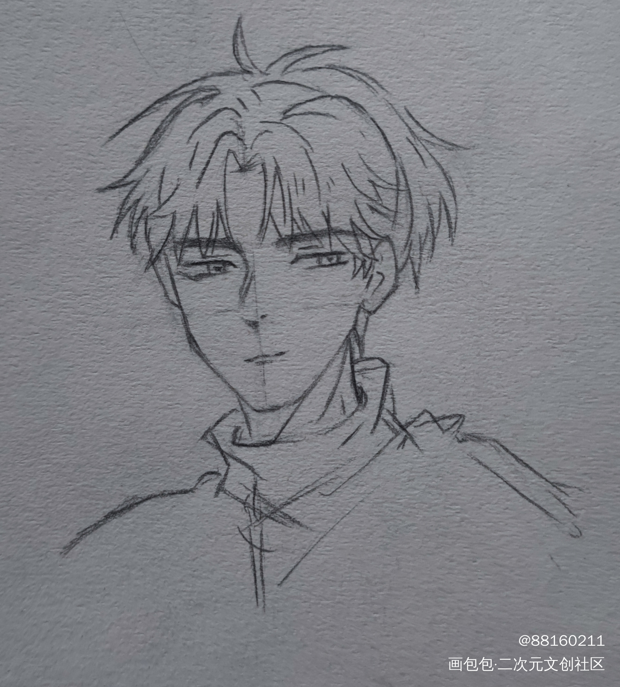不愧是你_这题超纲了湛无不盛铅笔绘画作品