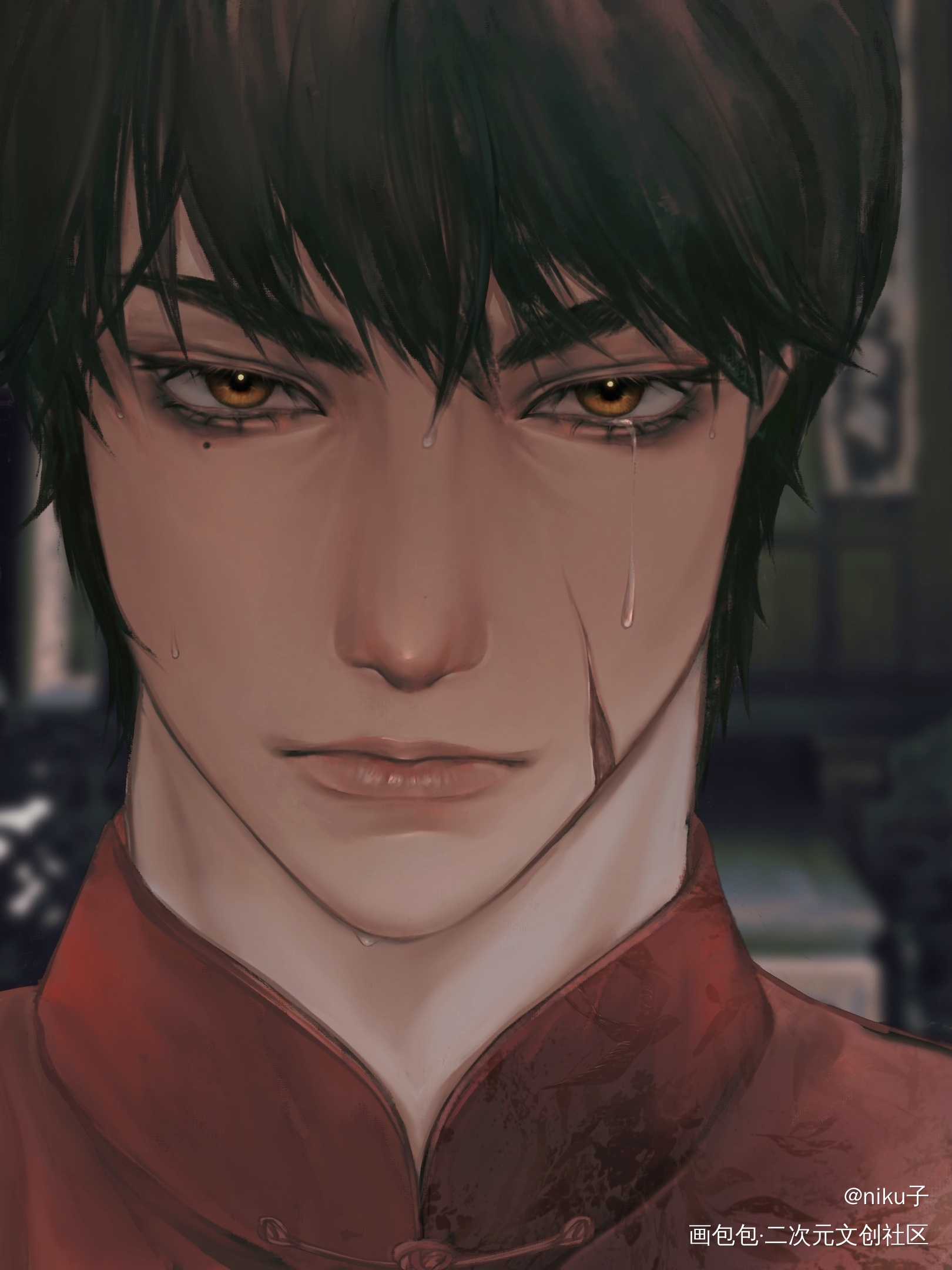 “无恙。_头像procreate绘画原创oc绘画作品