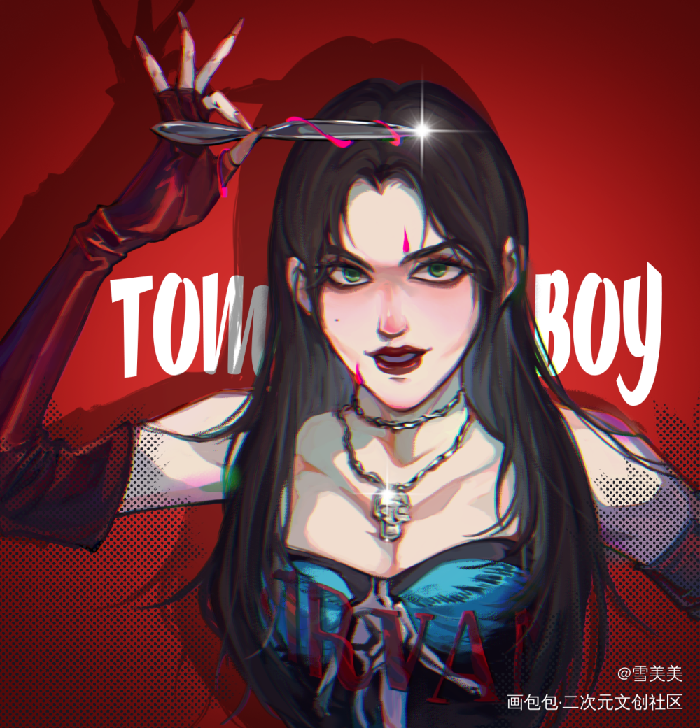 摸鱼 新画风_同人画师约稿绘画作品