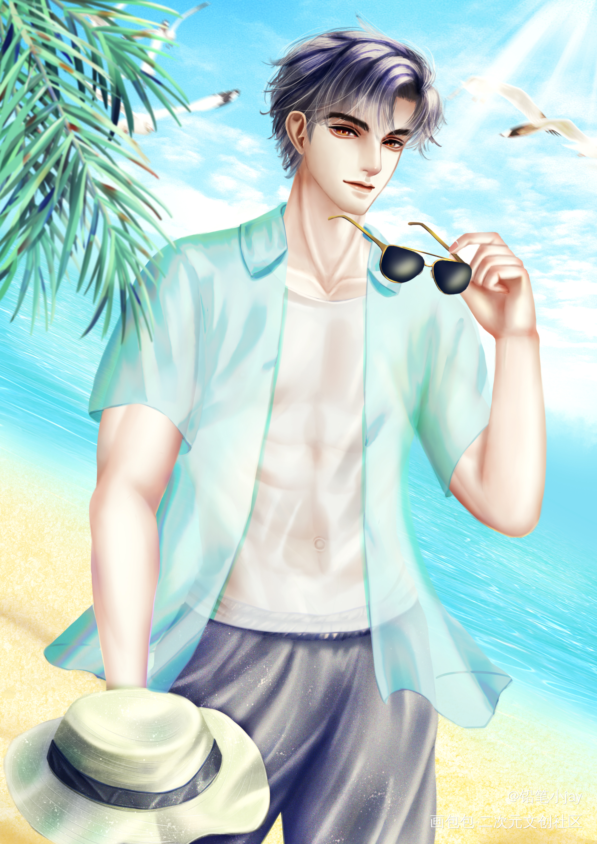 【SummerTrip瞿末予】_188男团顶级掠食者瞿末予绘画作品