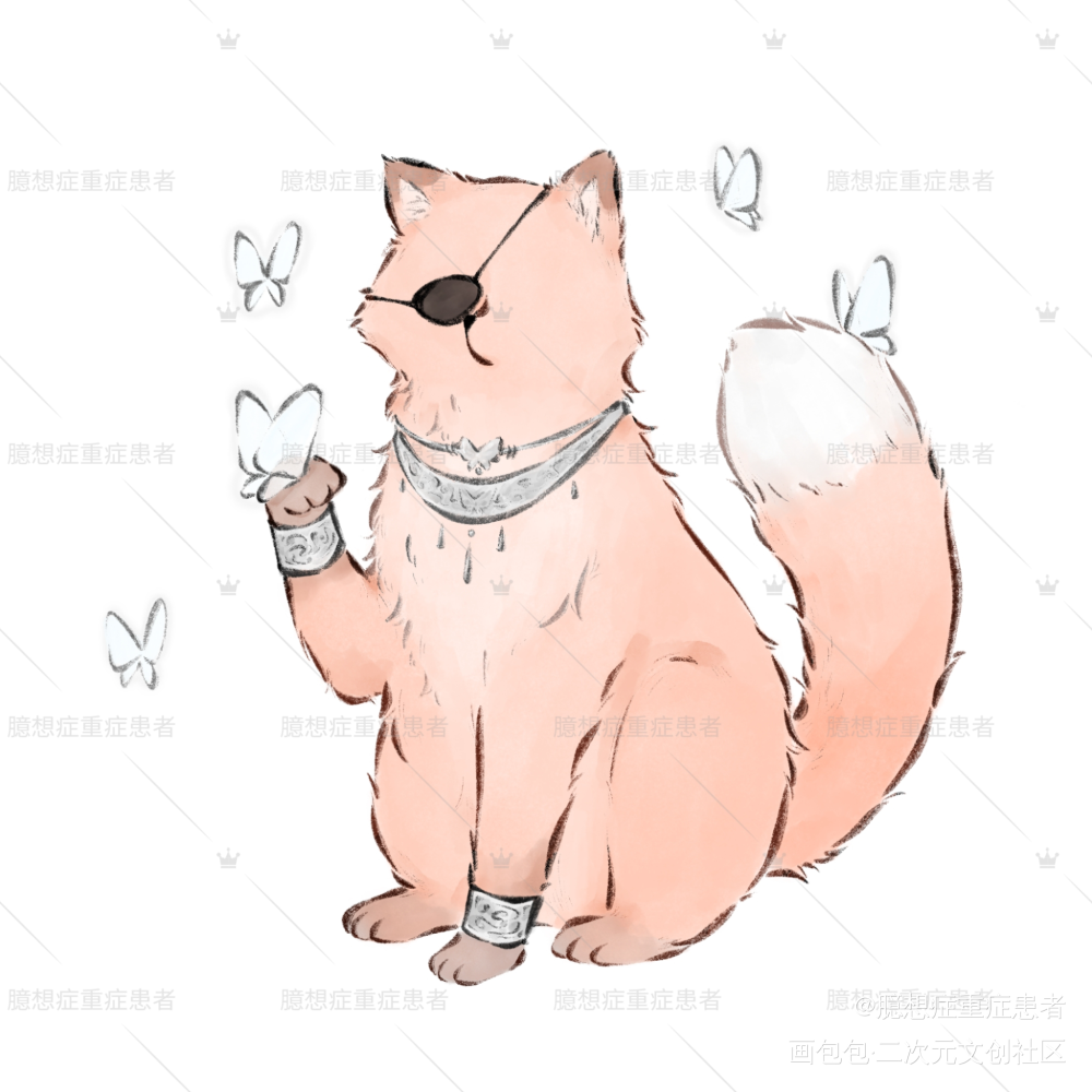 墨家动物园系列3_人渣反派自救系统天官赐福魔道祖师冰秋花怜忘羡Q版墨香铜臭绘画作品