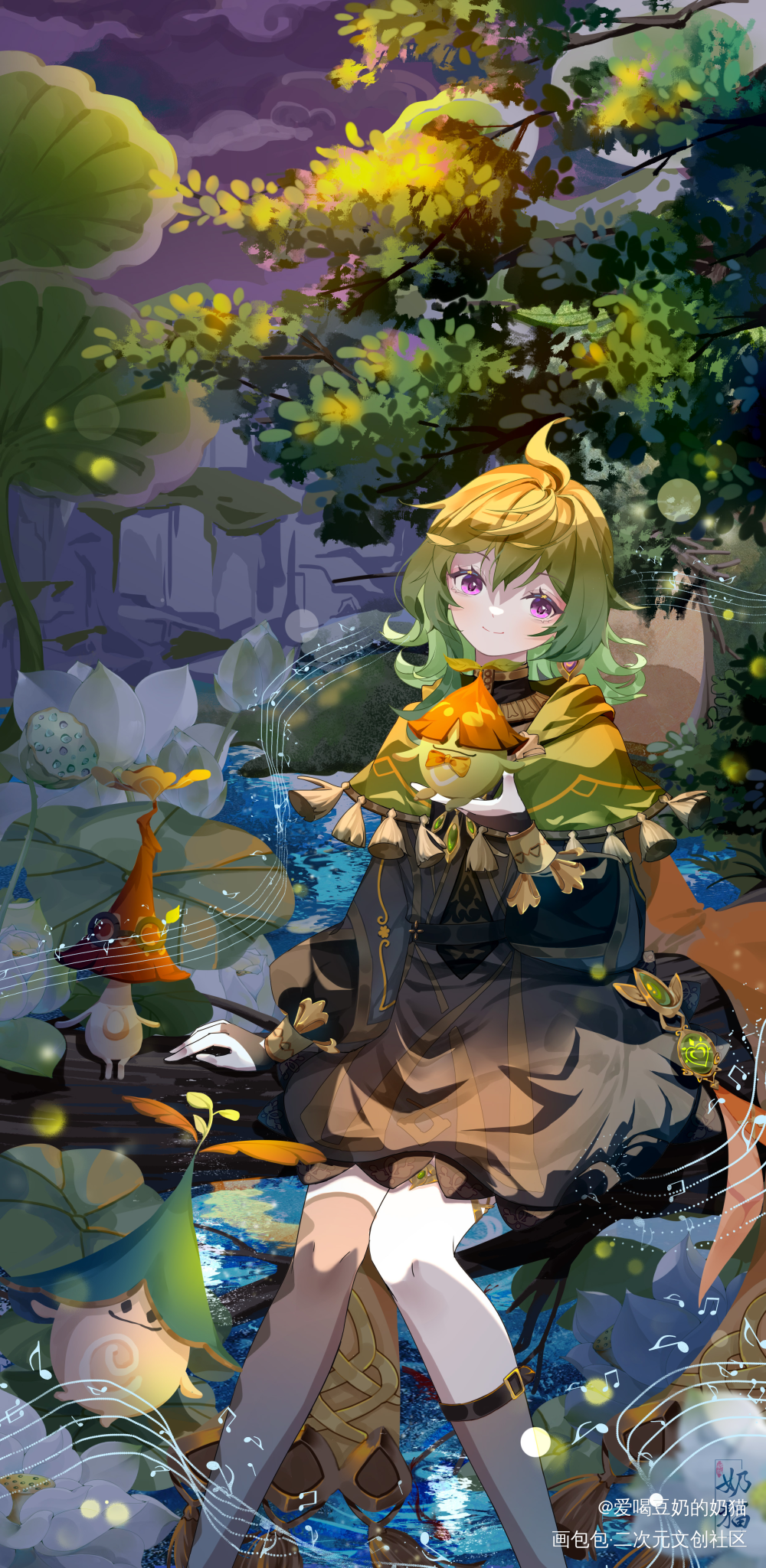 科莱_原神日系插画同人科莱壁纸绘画绘画作品