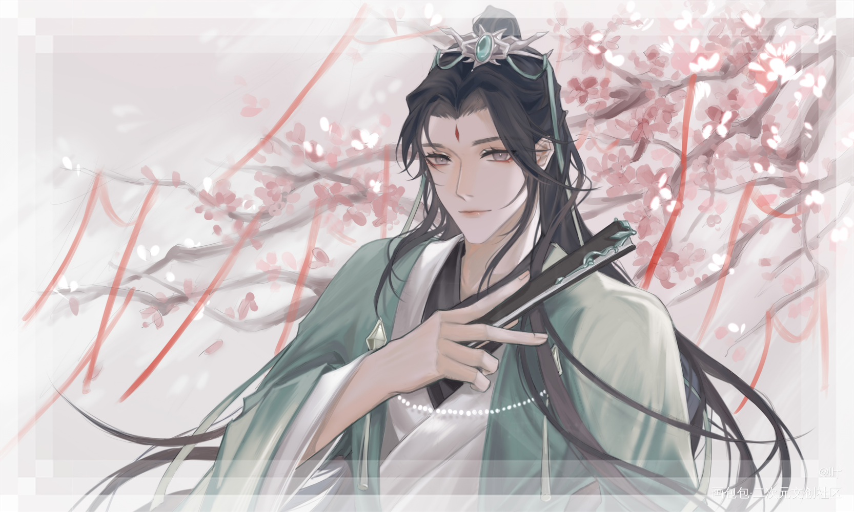 冰秋_人渣反派自救系统冰秋绘画作品