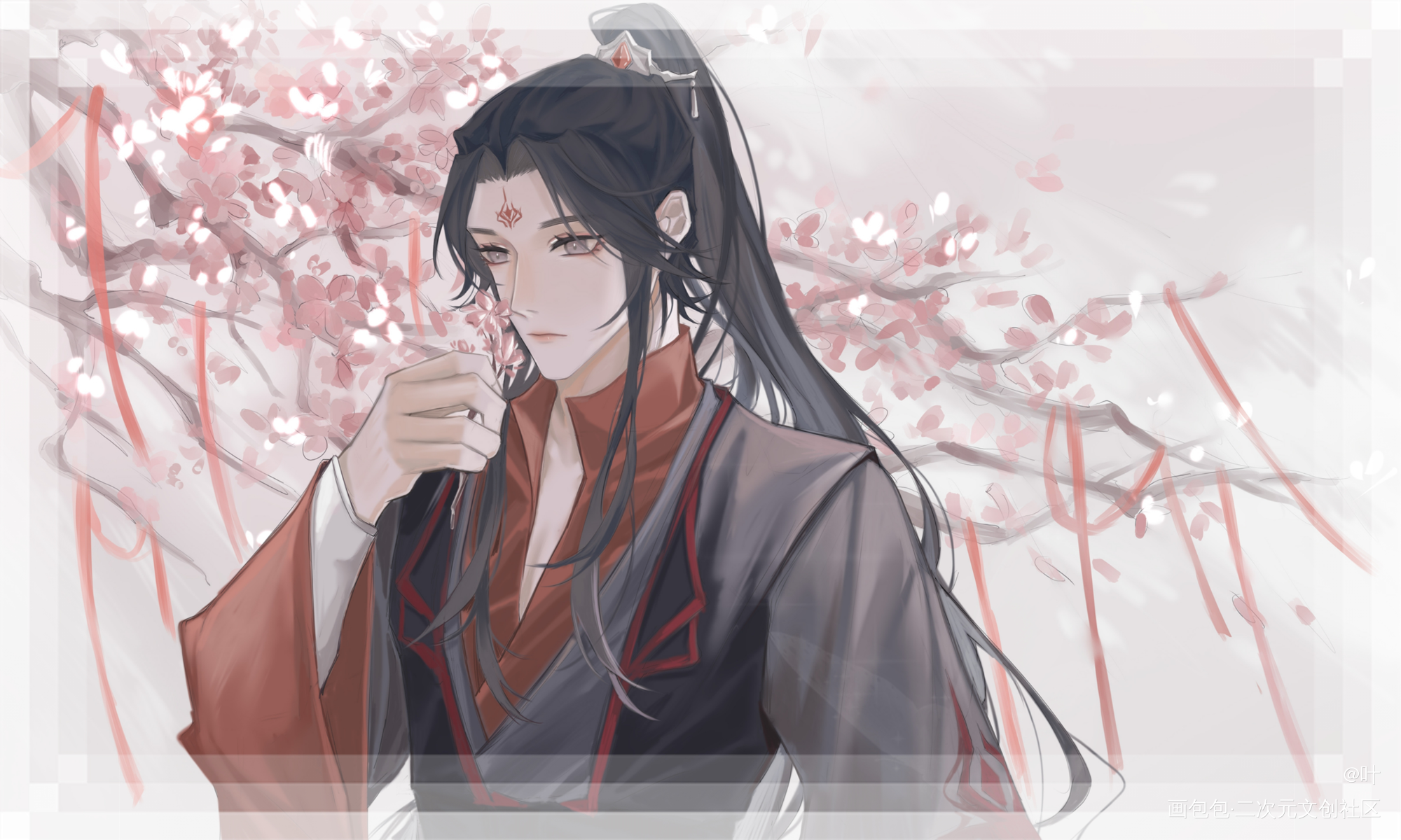 冰秋_人渣反派自救系统冰秋绘画作品