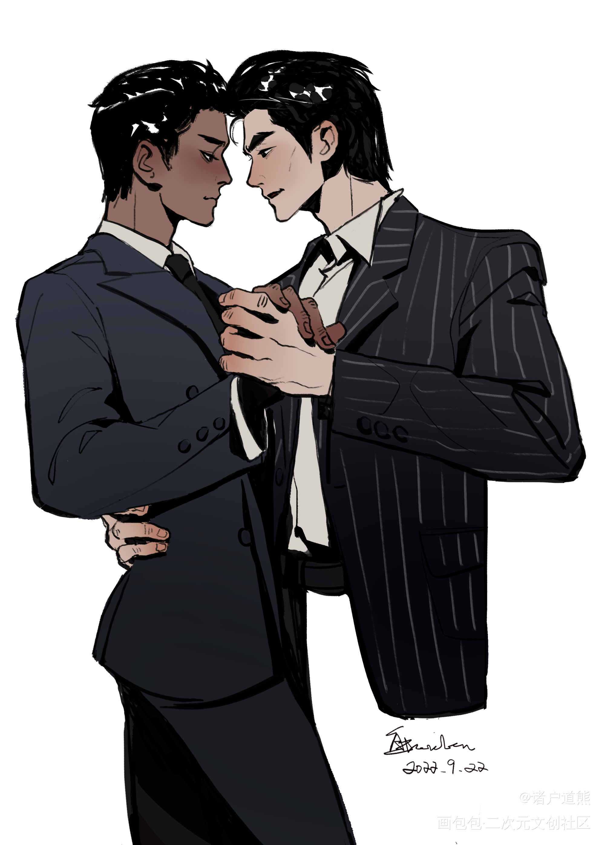 shall we dance？_mileapo黑帮少爷爱上我摸鱼绘画绘画作品