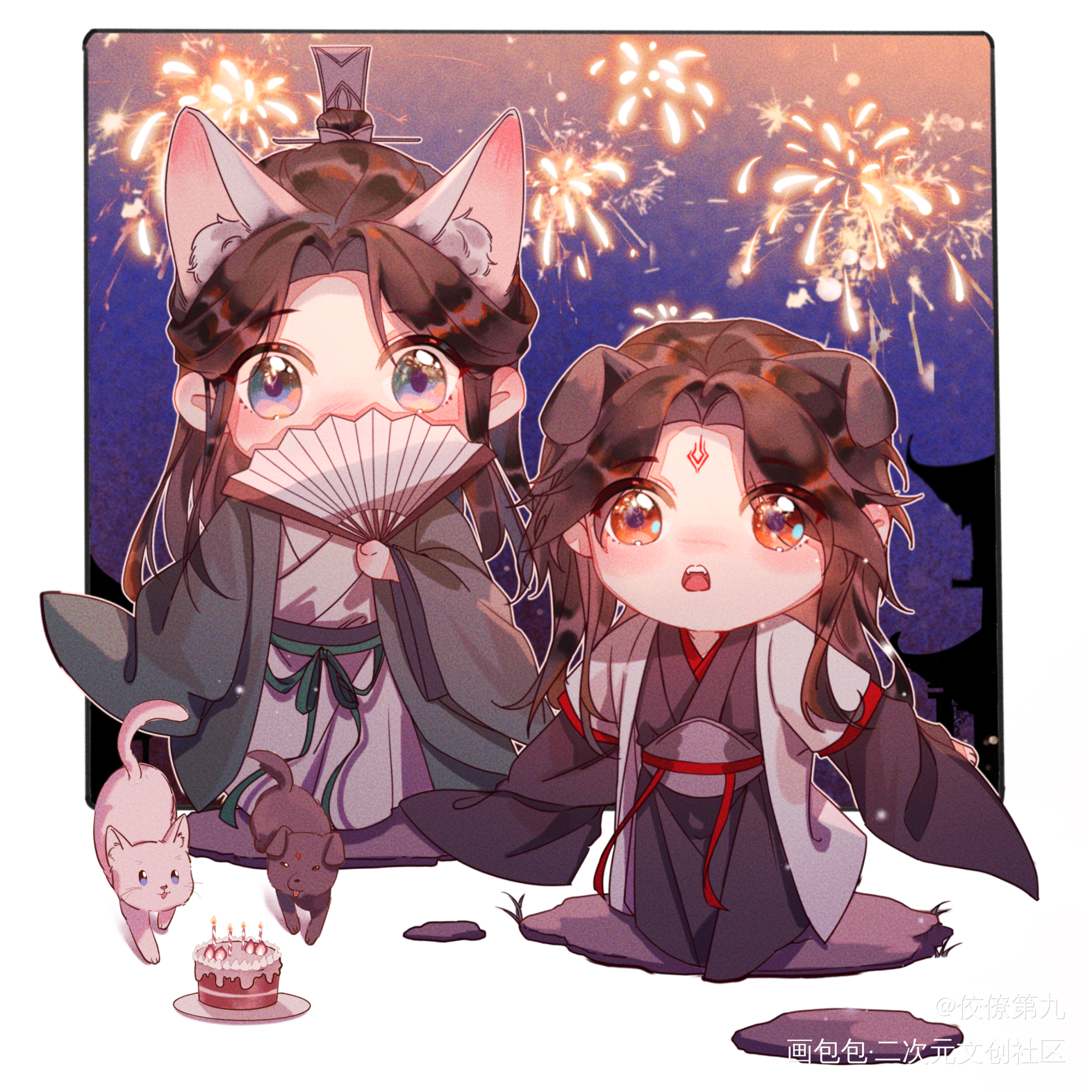 冰秋_人渣反派自救系统冰秋古风原耽墨香铜臭绘画作品