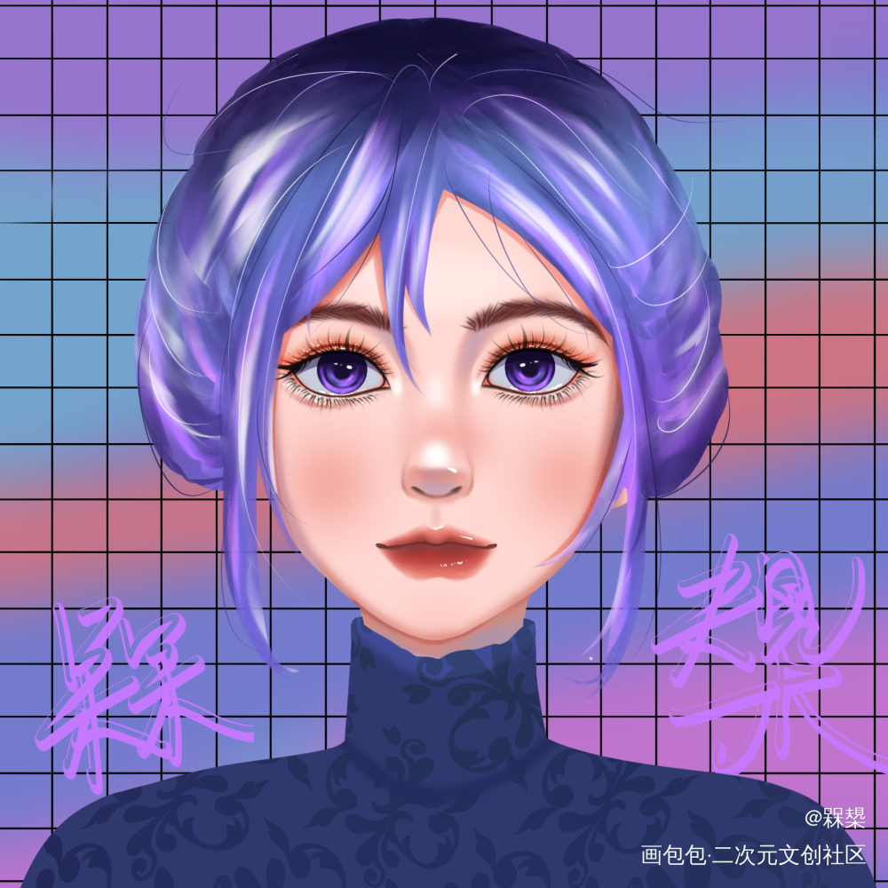 头像_iapdprocreate头像约稿女生头像绘画作品