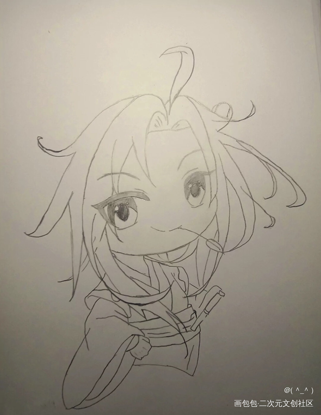 魏无羡的手绘教程2_魔道祖师绘画作品