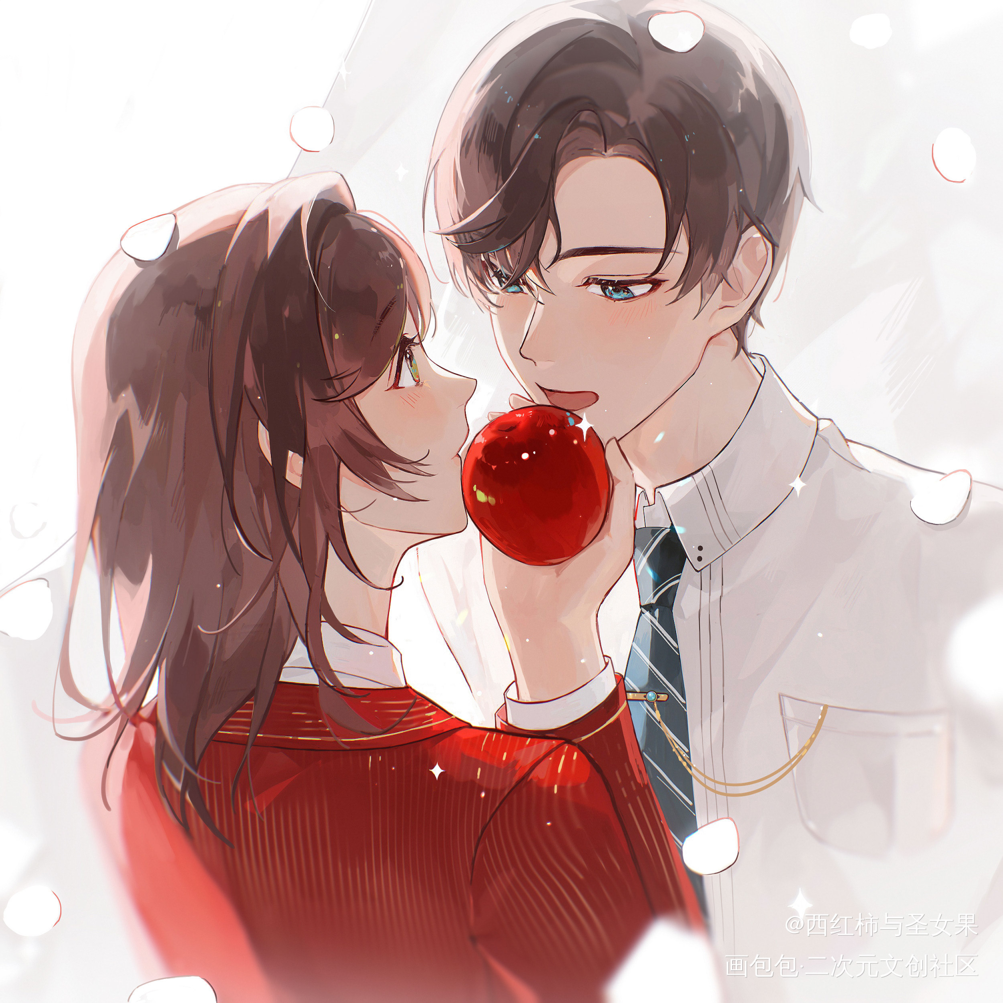 🍎_未定事件簿左然绘画作品