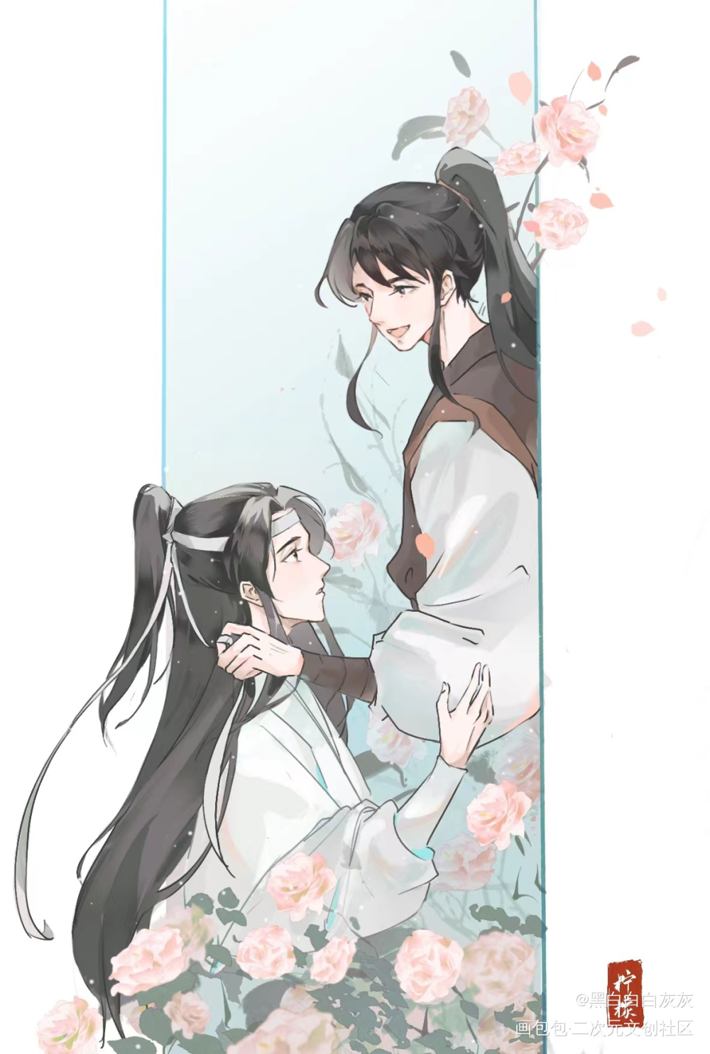 忘羡花期_魔道祖师忘羡蓝忘机魏无羡魏无羡蓝忘机我要上首推绘画作品