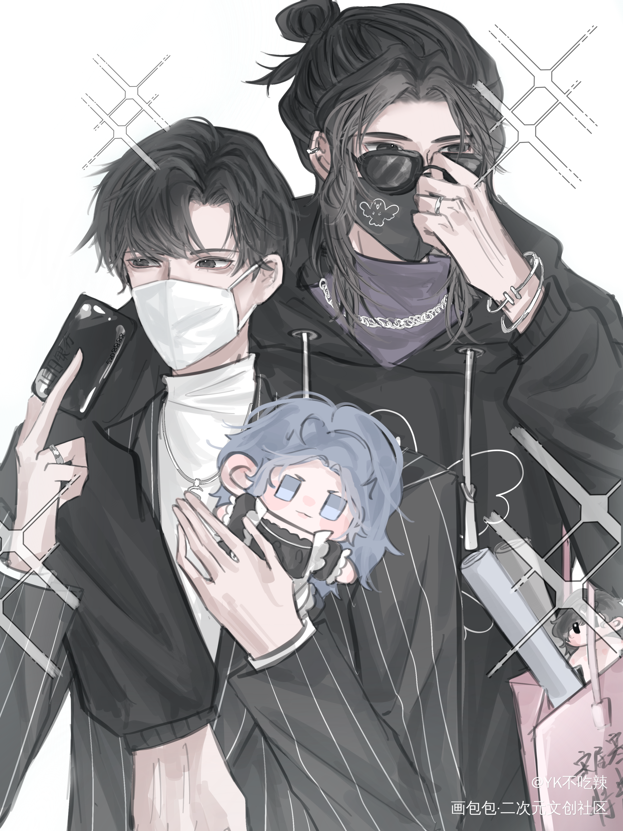 抢不到周边的自闭咕_一醉经年188男团寒故板绘涂绘画作品