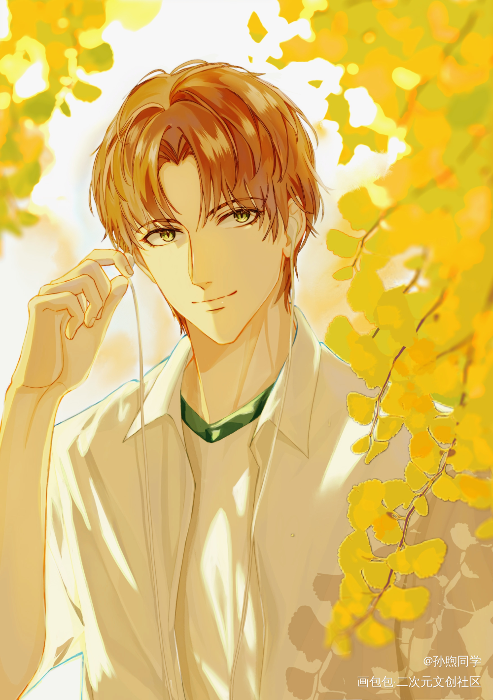 汤圆_光与夜之恋夏鸣星绘画绘画作品