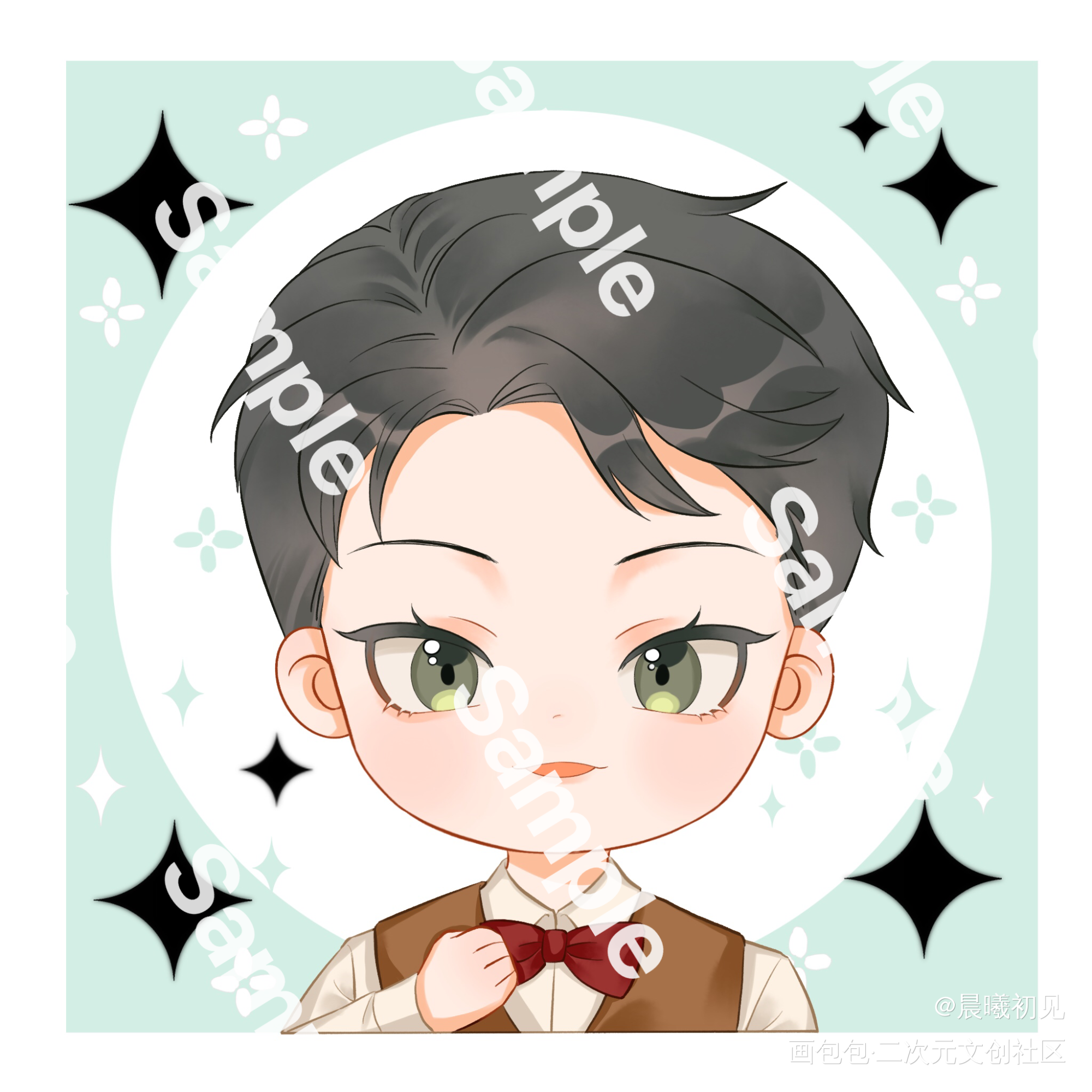 妹叔-黎叔叔生日快乐🎂_谁把谁当真188男团妹叔绘画作品