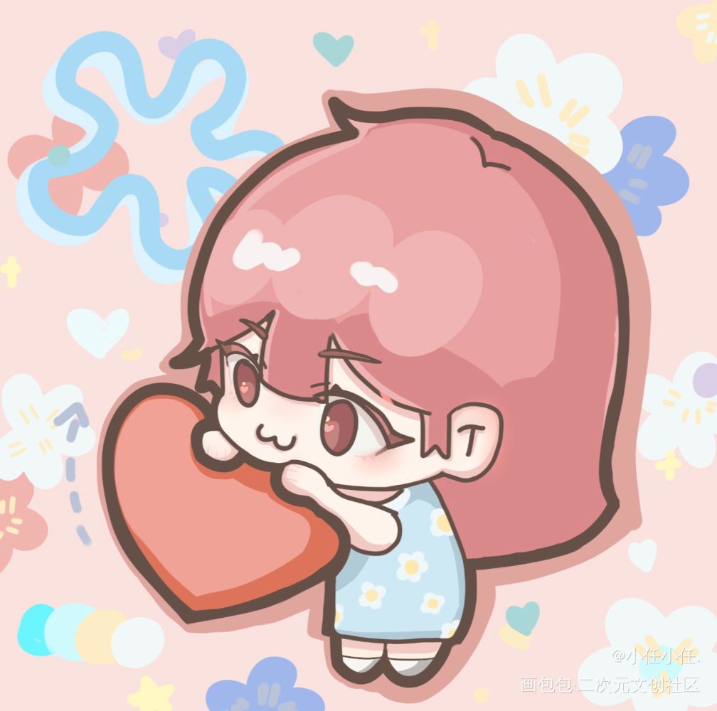 甜妹小齊情头来喽_光与夜之恋板绘涂乙女同人画渣procreate绘画练习绘画原创绘画作品