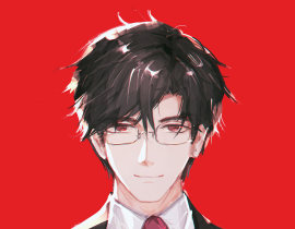 陆总证件照_绘画作品