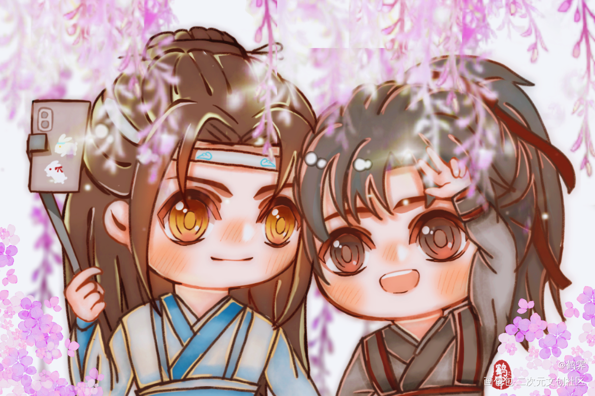 忘羡~_魔道祖师忘羡Q版魔道祖师Q版绘画作品