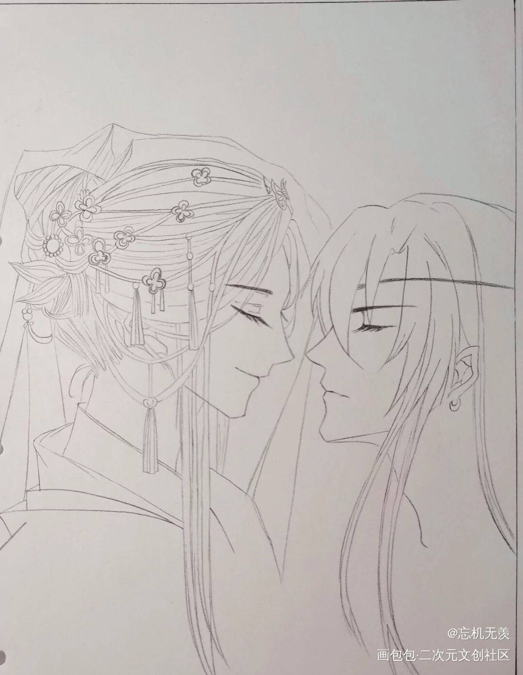 天官赐福的绘画教程_天官赐福绘画作品