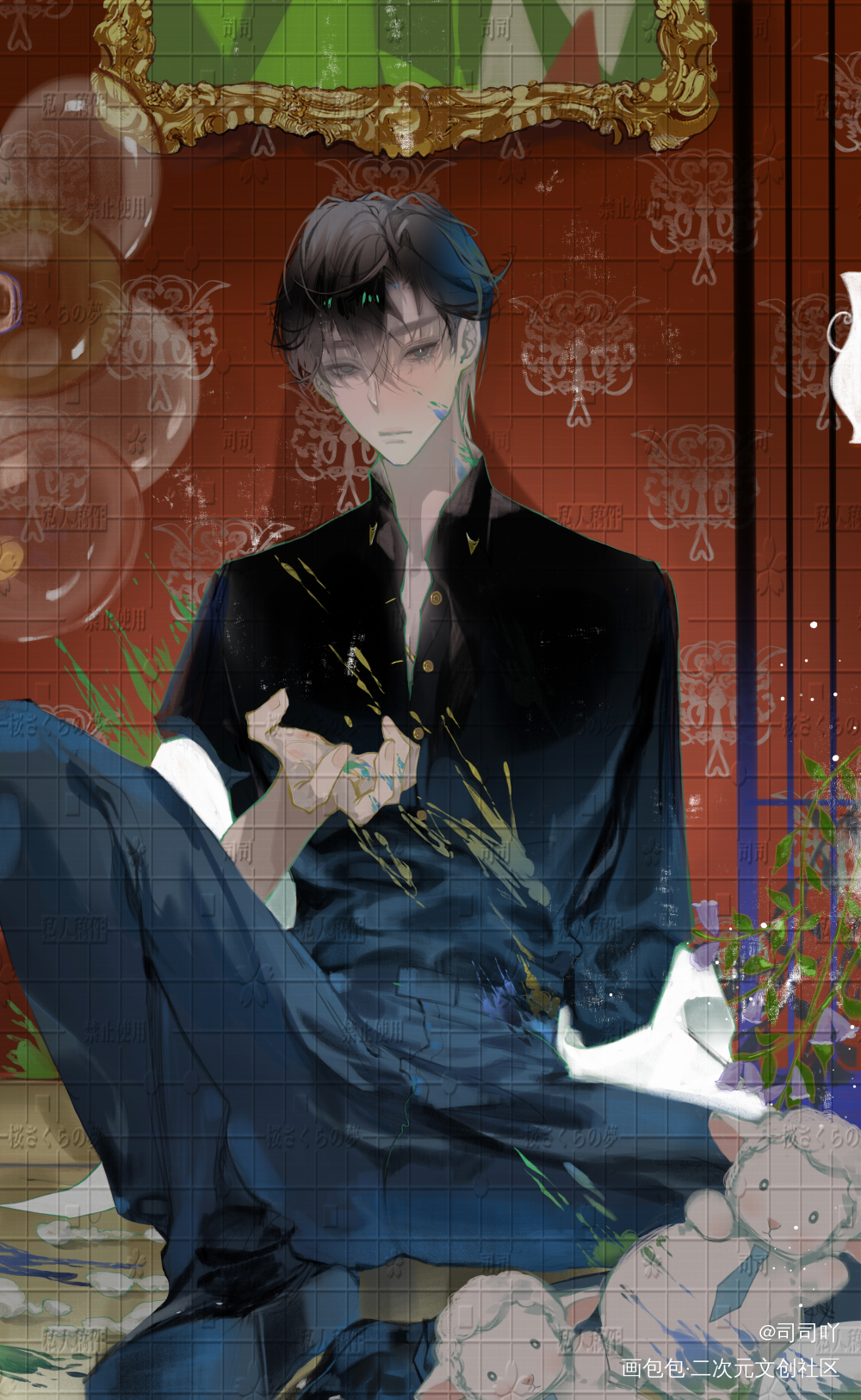 黎朔生日快乐_谁把谁当真188男团黎朔绘画作品