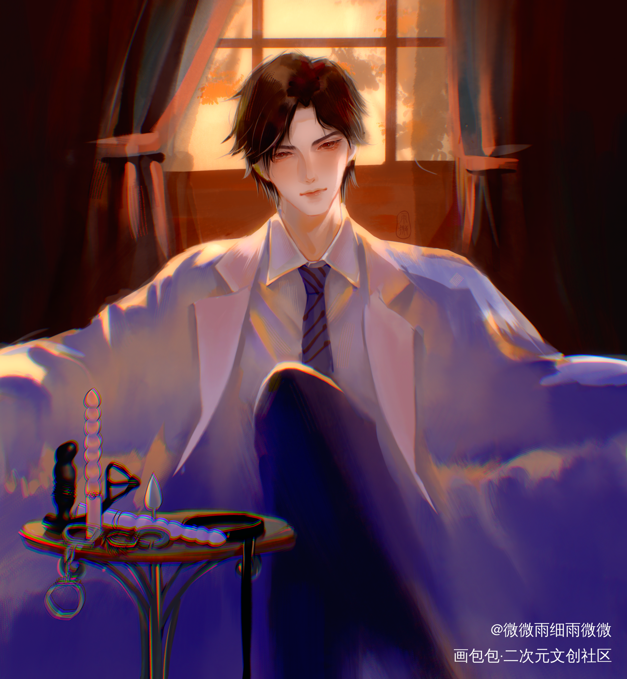谢哥生日快乐！_病案本绘画作品
