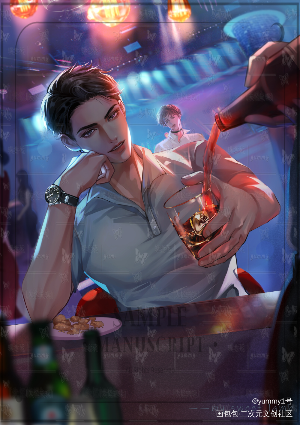 附加遗产里的黎_谁把谁当真188男团黎朔黎朔0927生日快乐绘画作品