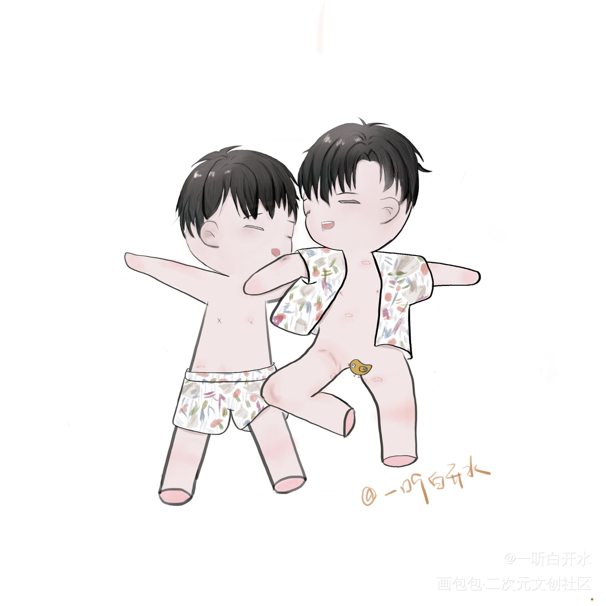 _你却爱着一个傻逼188男团李简绘画作品