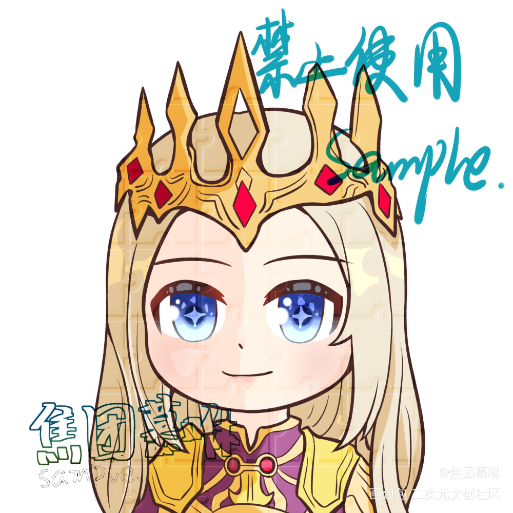 恰饭恰饭_Q版指绘摸鱼约稿绘画绘画作品