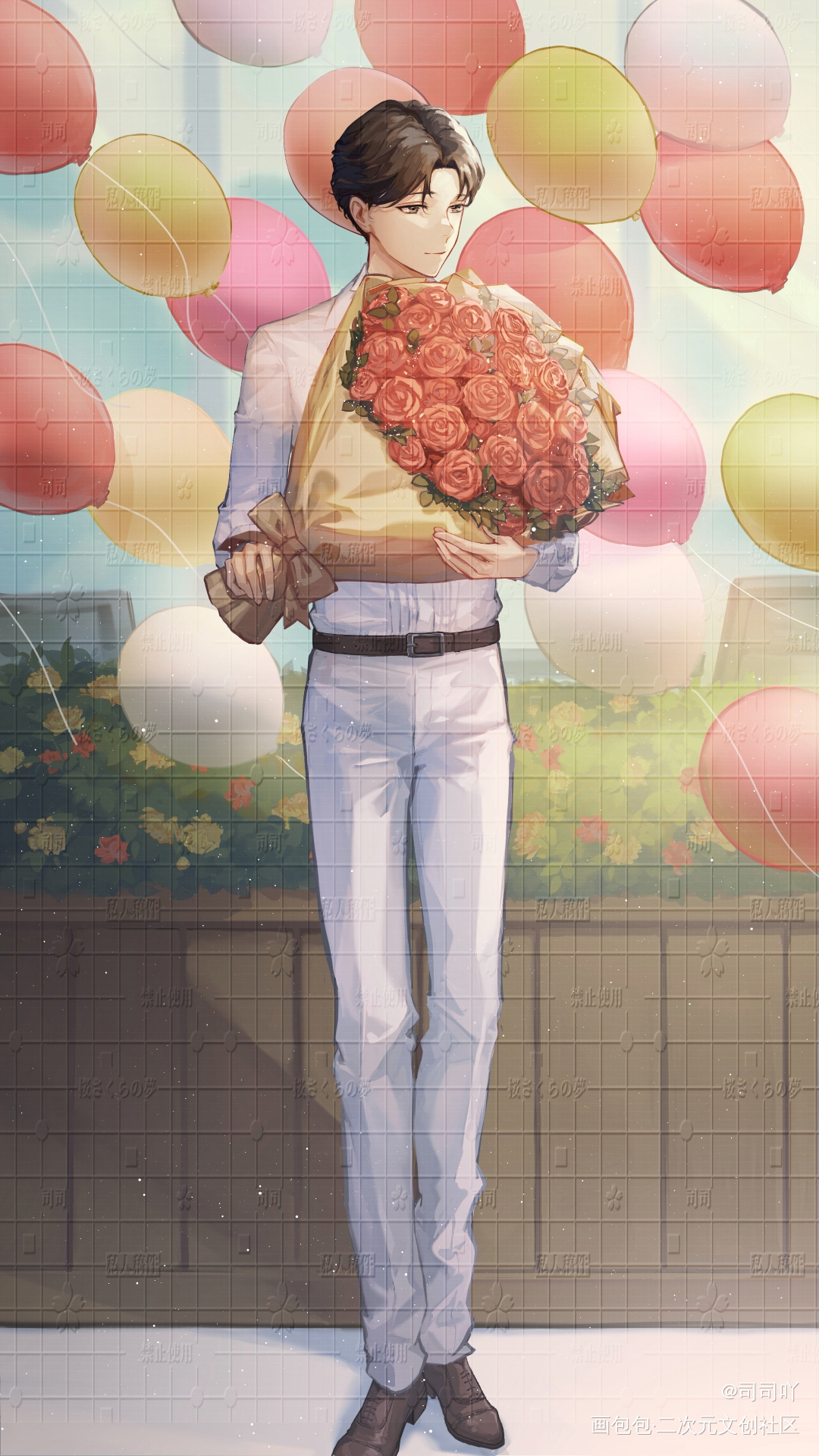 黎朔生日快乐！！！_谁把谁当真188男团黎朔绘画作品