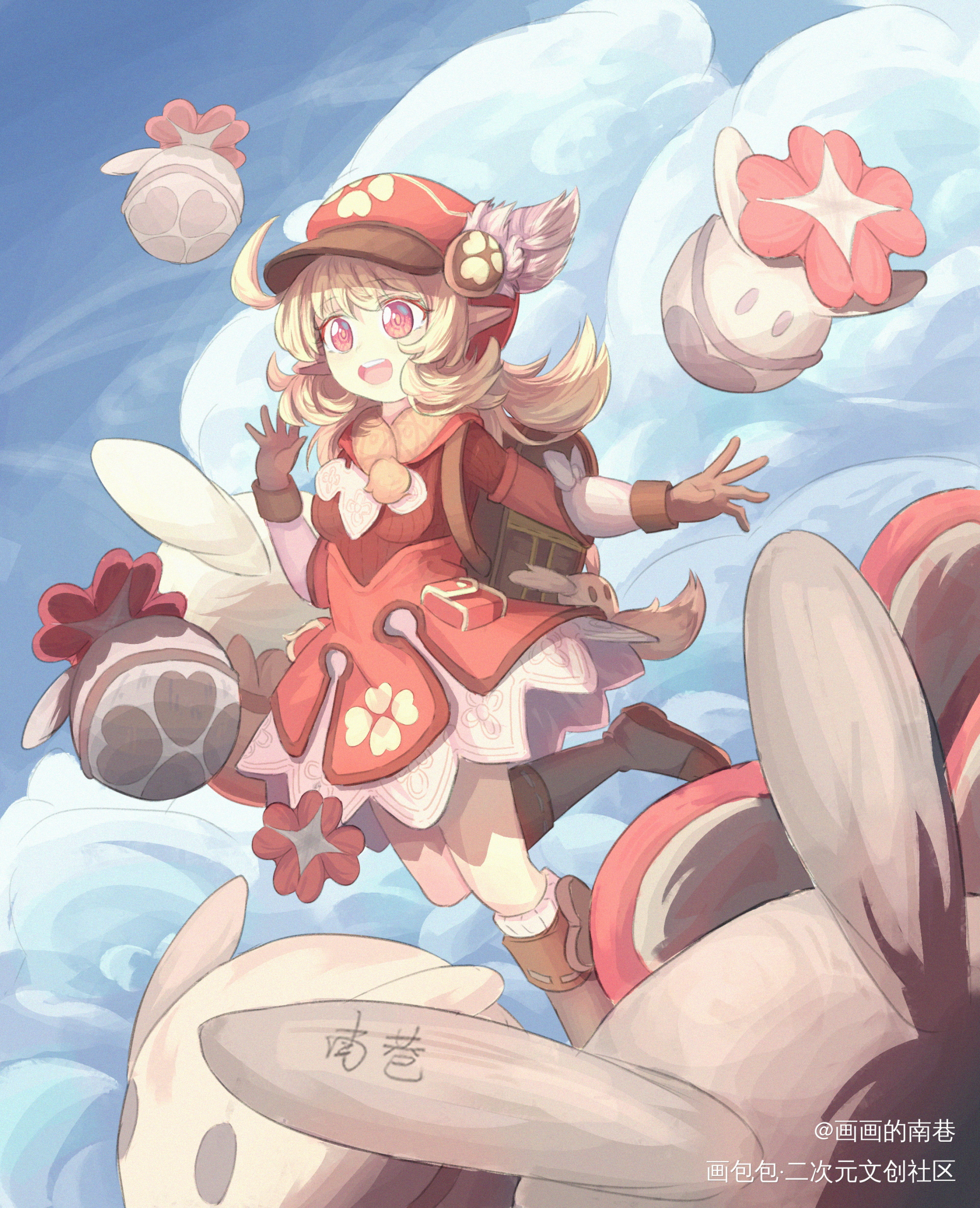 【原神】可莉_原神插画同人板绘绘画作品