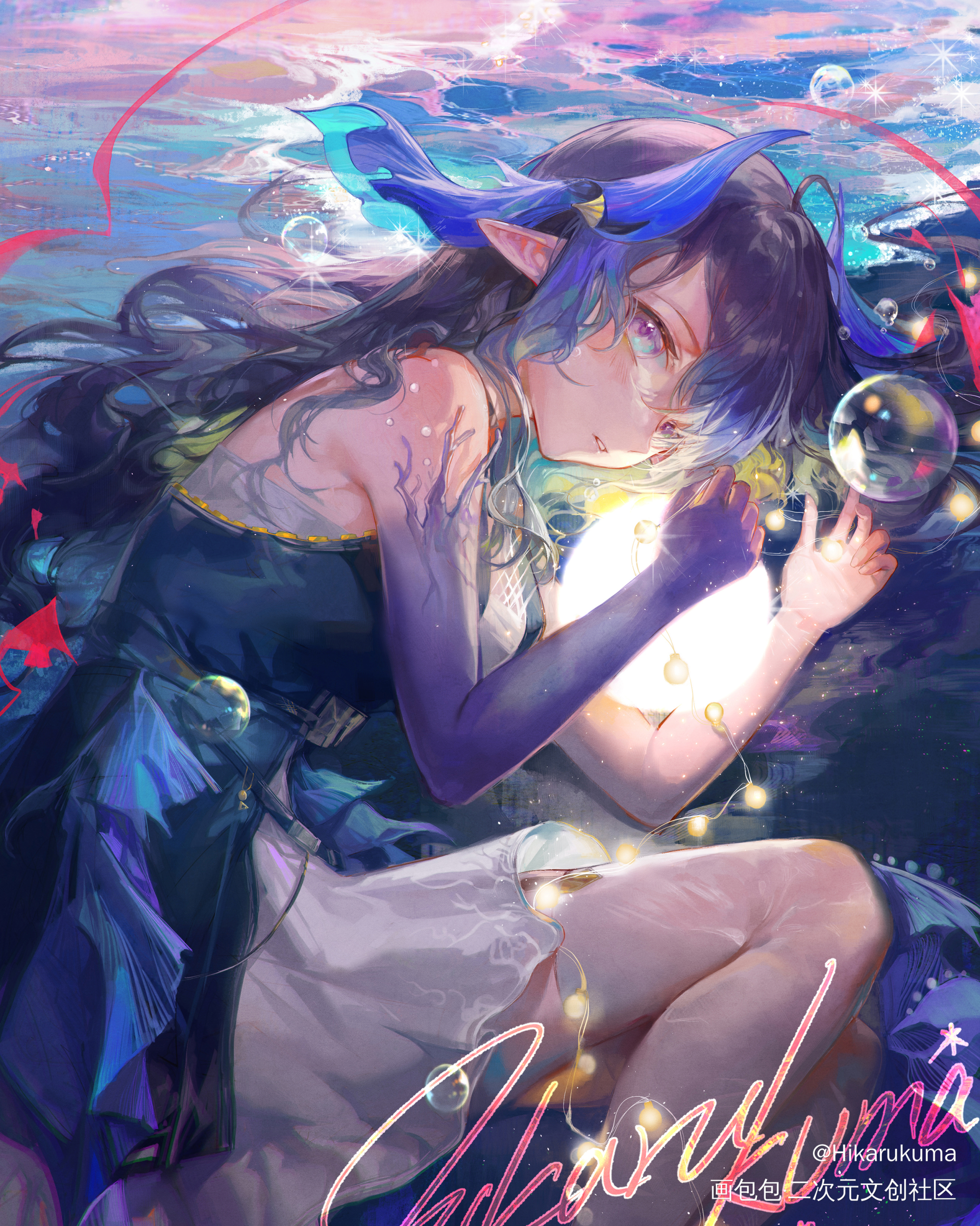搁浅._明日方舟板绘涂海沫arknights绘画作品