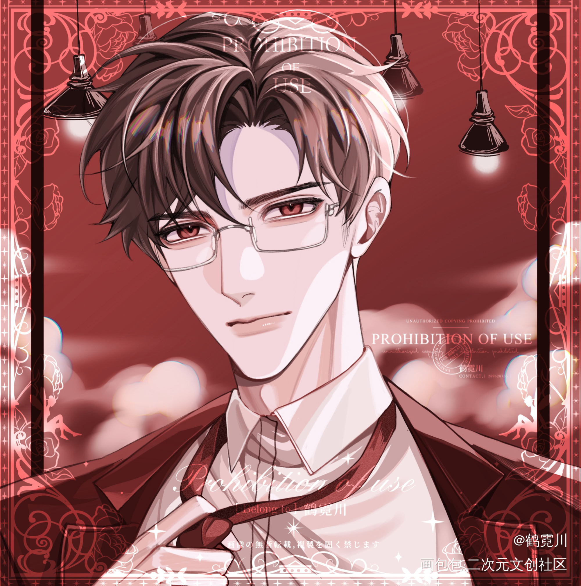 陆沉_光与夜之恋陆沉绘画作品